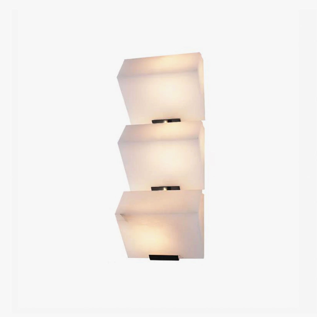 Alabaster Tiered Wall Sconce