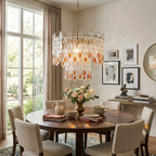 Geometric Link Tiered Chandelier