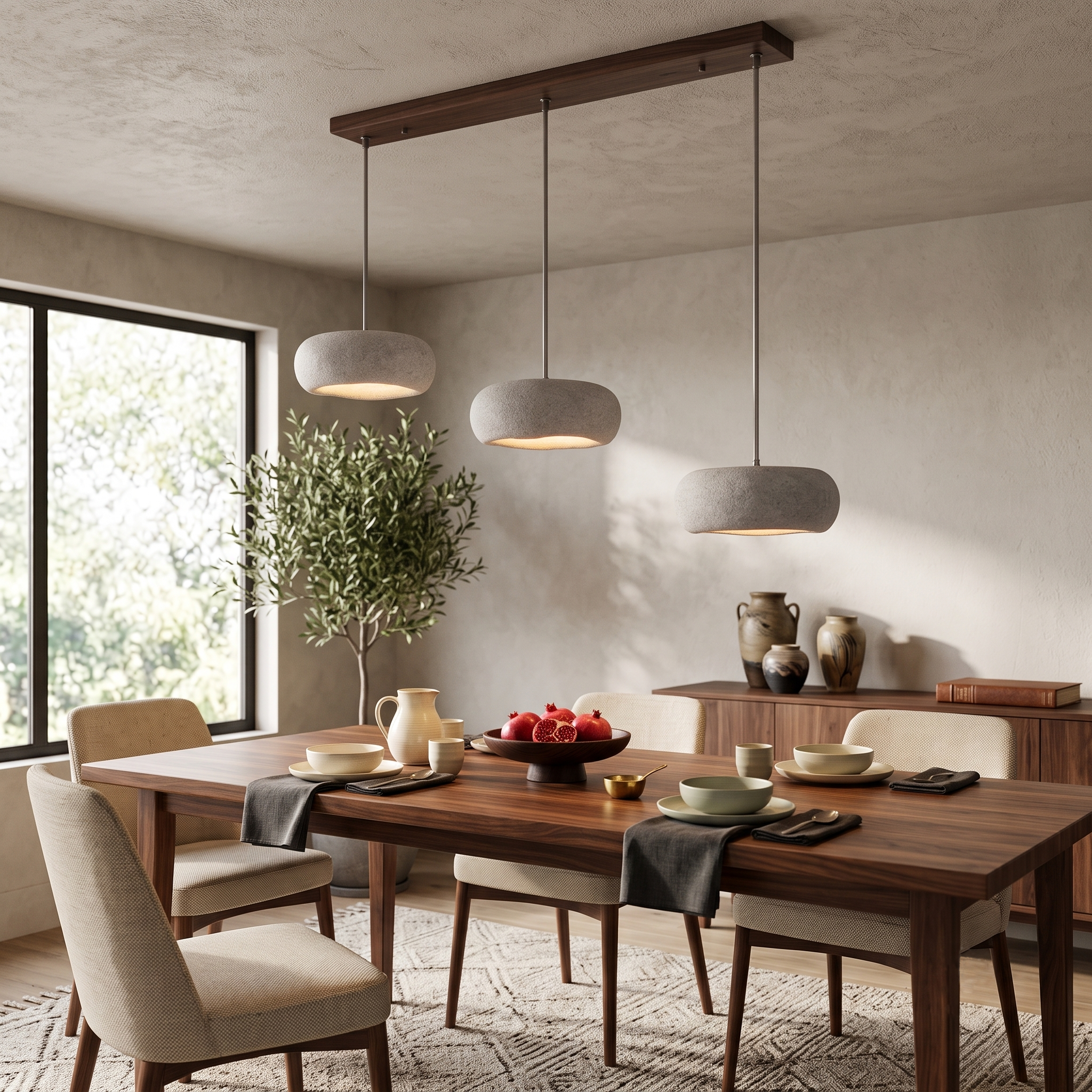 Travertine Pendant Light