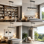 5-Light Linear Island Chandelier