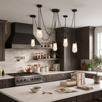 Brass  Teardrop Pendant Light