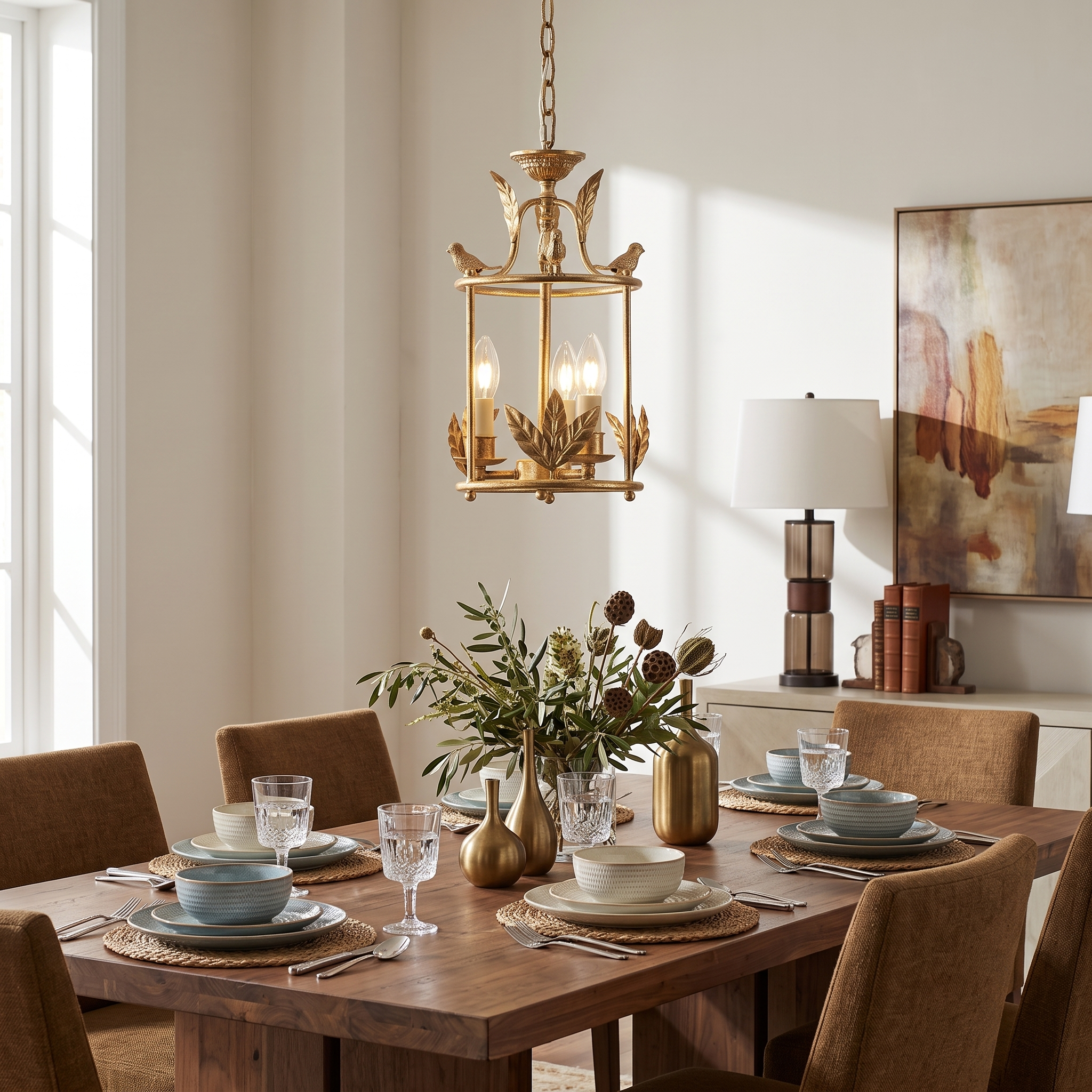 Iron Lantern Pendant Light