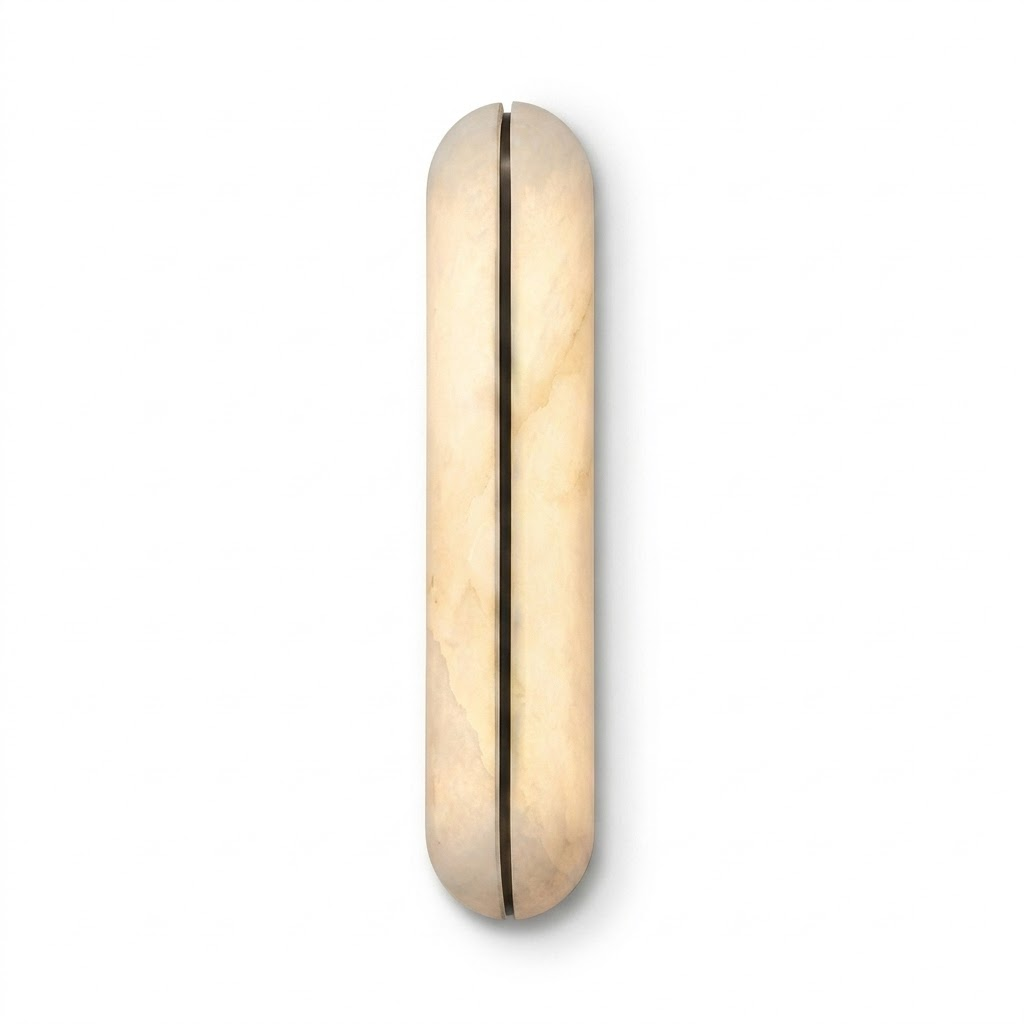 Alabaster Vertical Wall Sconce
