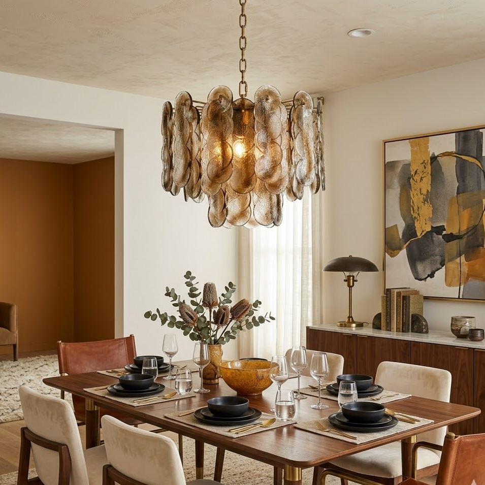 Interlocking Disc Chandelier