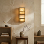 Alabaster Cascade Rectangular Wall Light