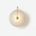 Alabaster Disc Wall Sconce