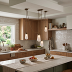 Brass  Teardrop Pendant Light