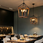 Open Cage Lantern Chandelier