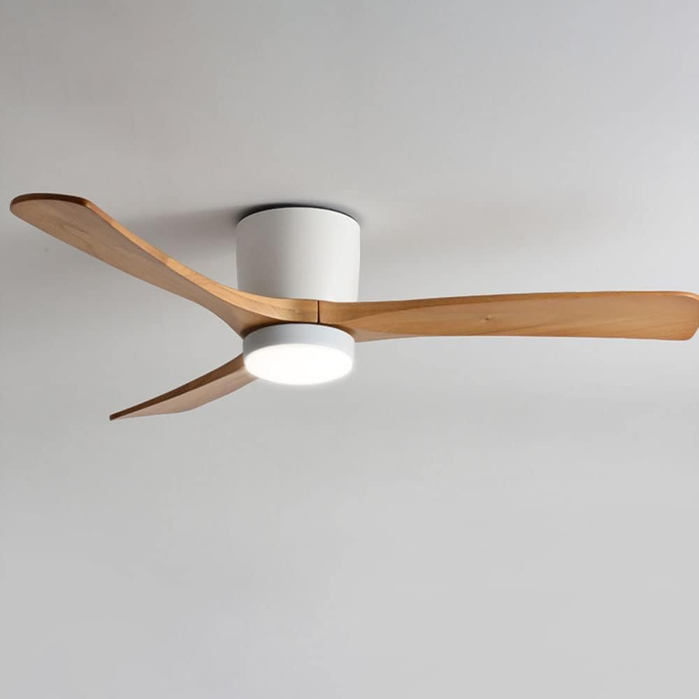 Nordic Wooden Ceiling Fan Light