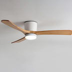 Nordic Wooden Ceiling Fan Light
