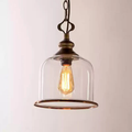 Glass Bell Pendant Light
