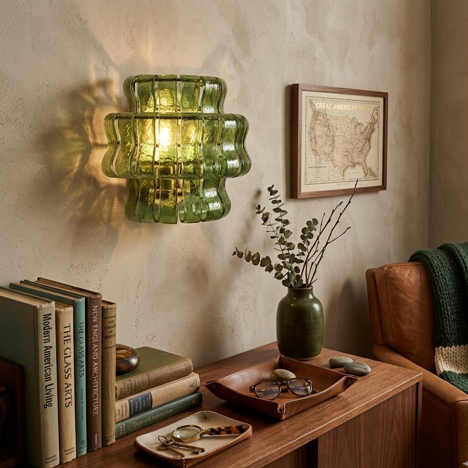 Ribbon Glass Wall Sconce