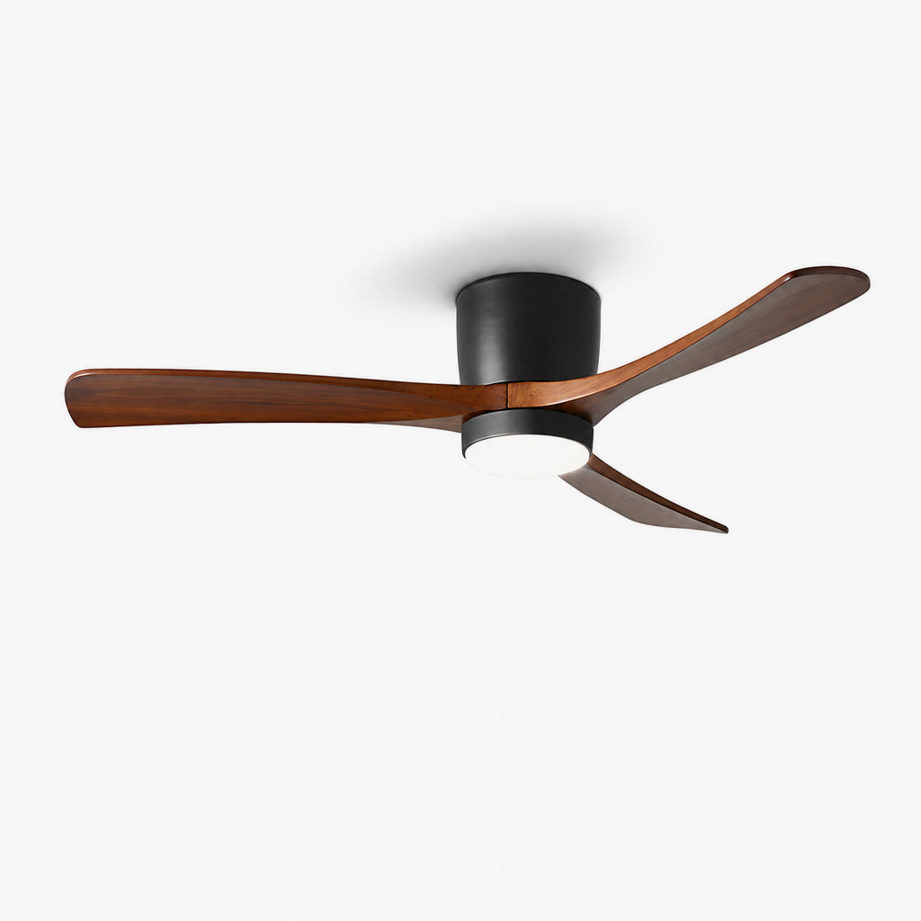 Nordic Wooden Ceiling Fan Light