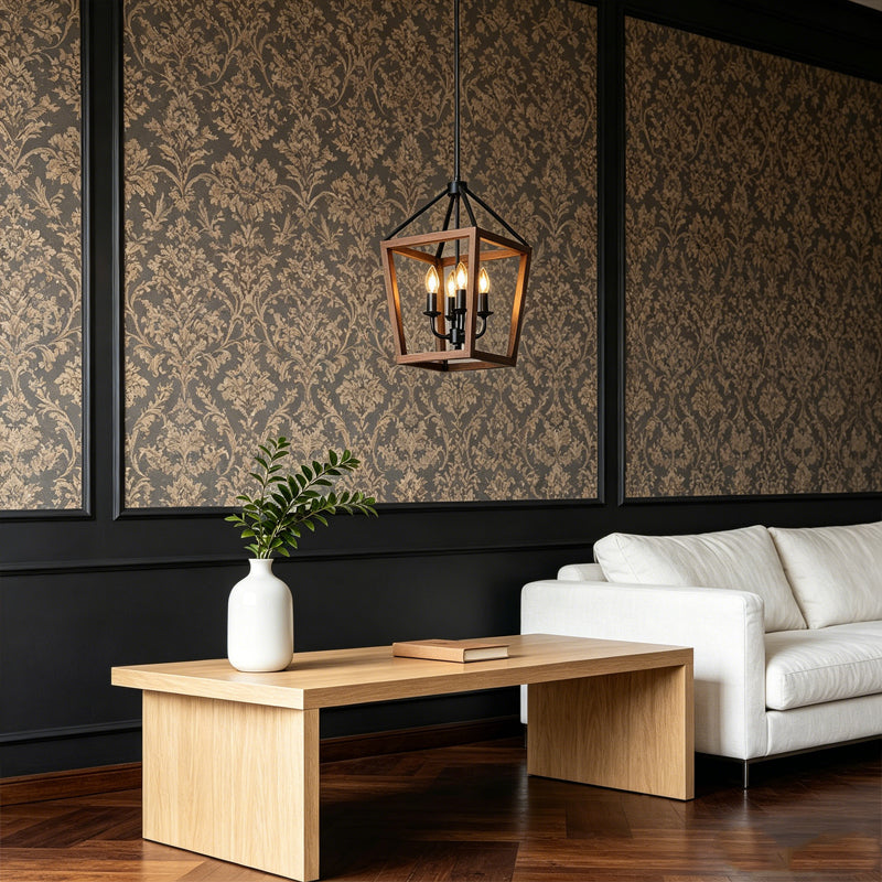 Open Cage Lantern Chandelier