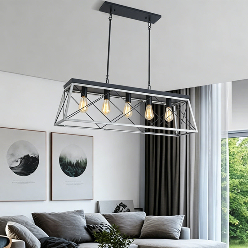 5-Light Linear Island Chandelier