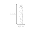 Modern Cylindrical Alabaster Wall Sconce Line Art Dimension Diagram