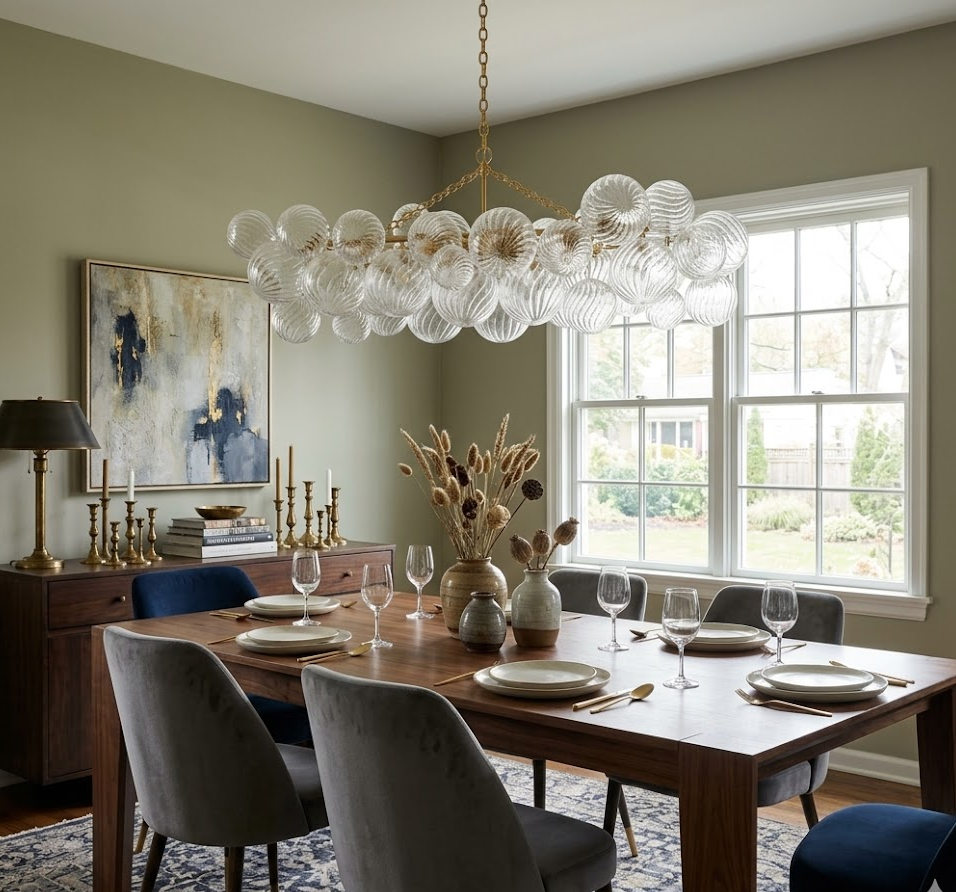 Glass Bubble Chandelier