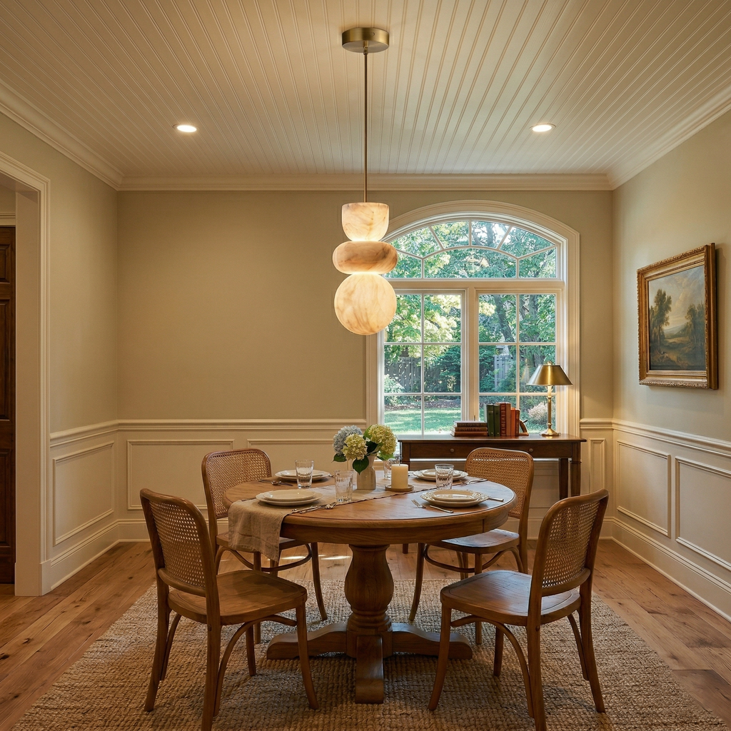 Brass  Alabaster Pendant light