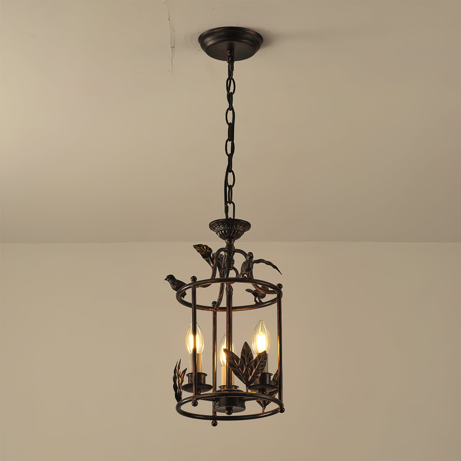 Iron Lantern Pendant Light