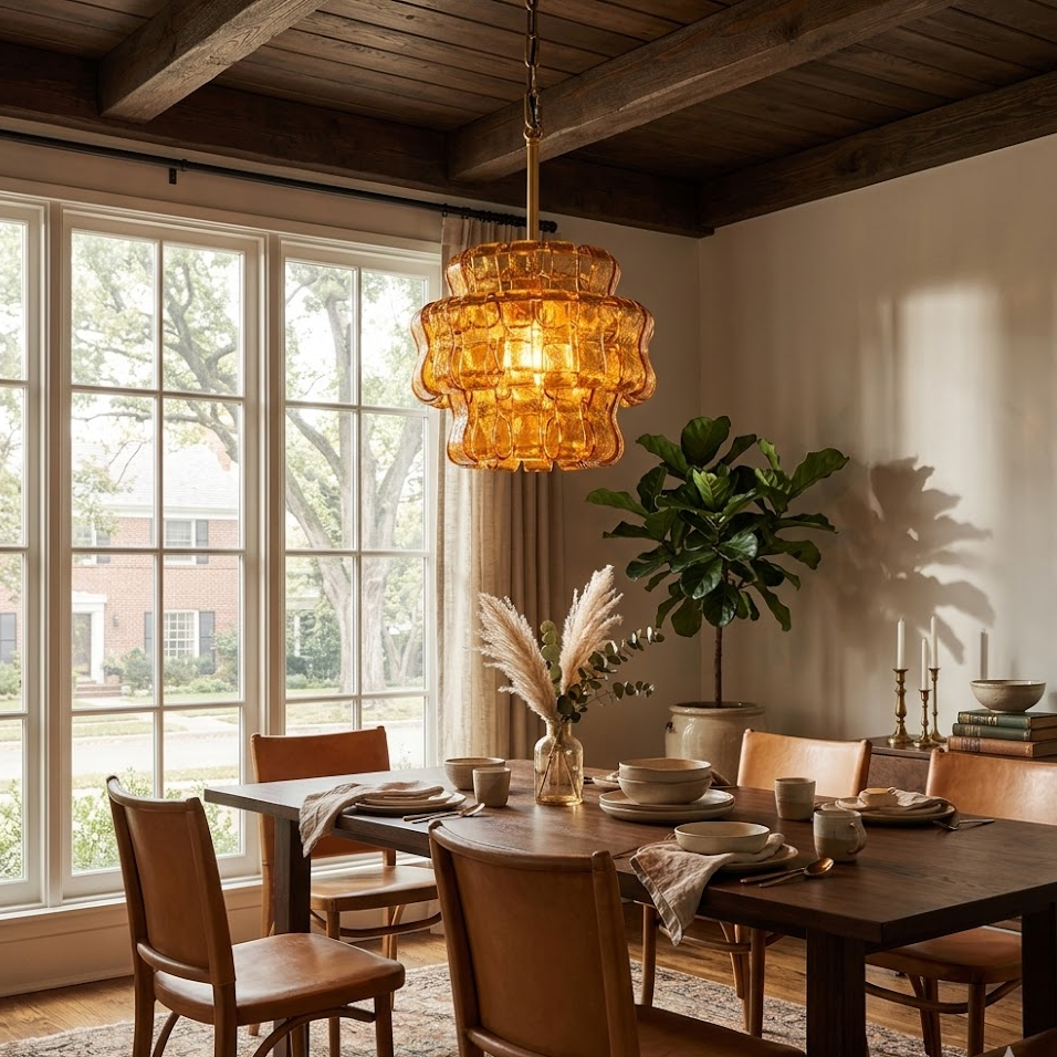 Ribbon Glass Pendant Light