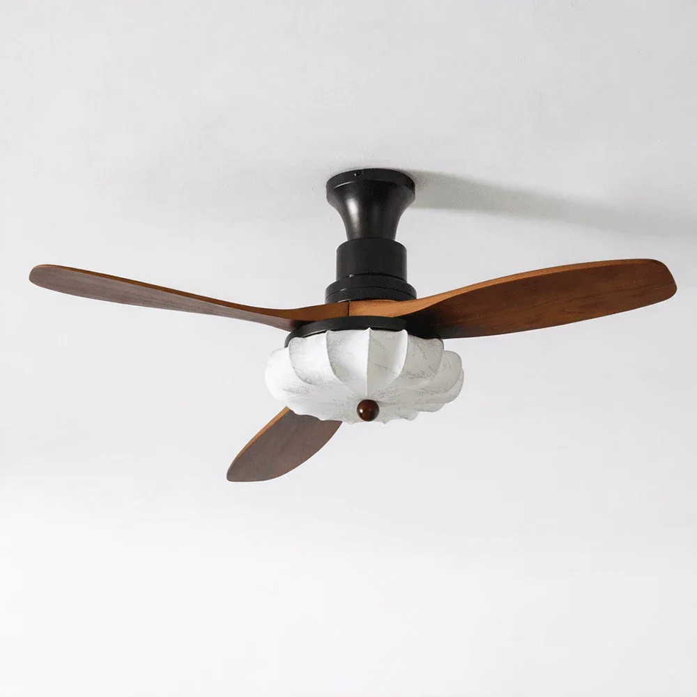 Elira Flower Fabric Ceiling Fan Light