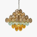 Ombre Glass Disc Chandelier
