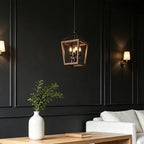 Open Cage Lantern Chandelier