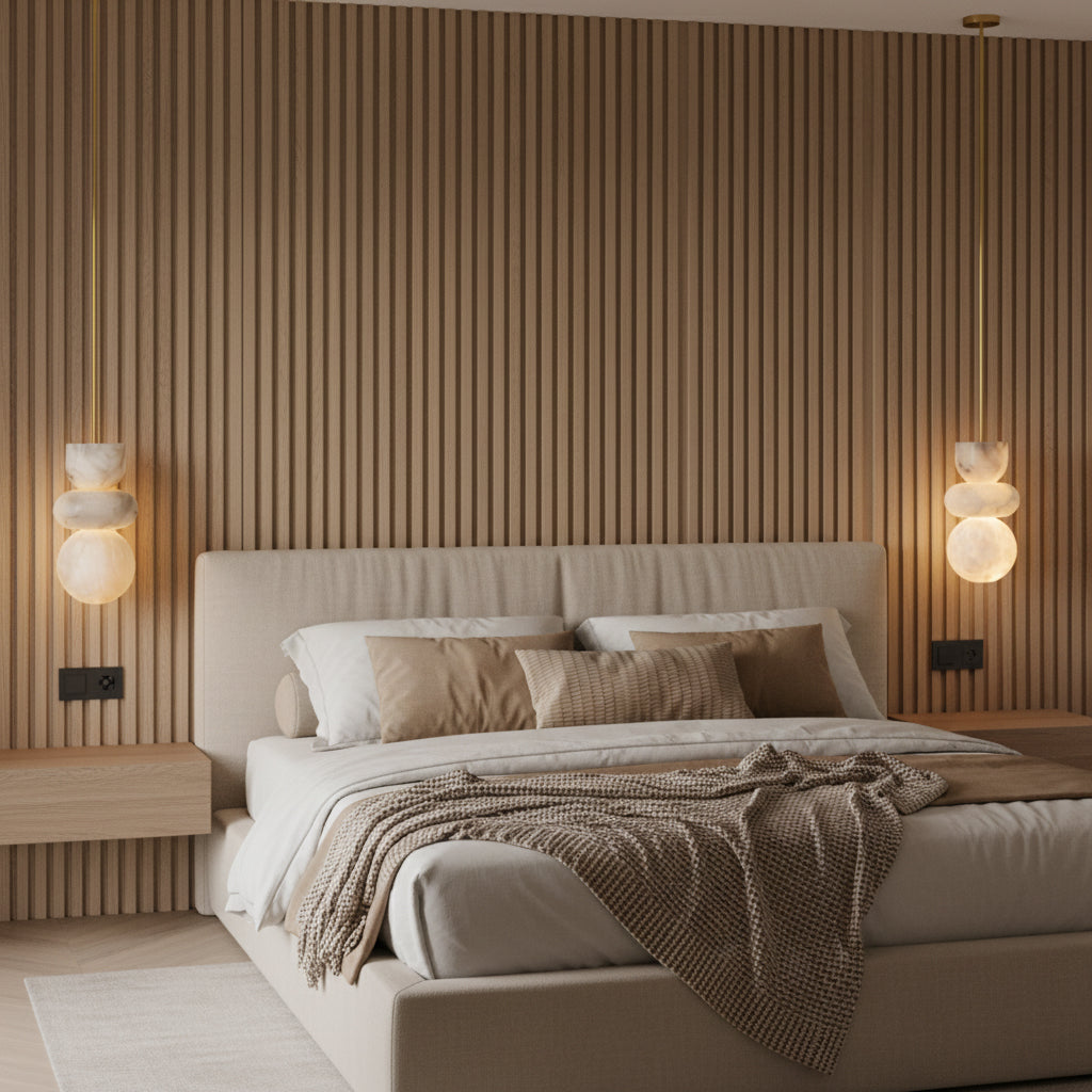 Brass  Alabaster Pendant light