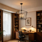 Geometric Cage Candle Chandelier