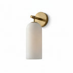 Alabaster Cylinder Wall Sconce