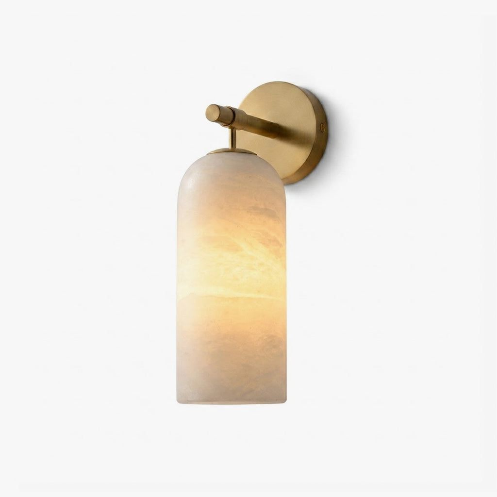 Alabaster Cylinder Wall Sconce