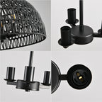 Aero Mesh Iron Dome Pendant Light