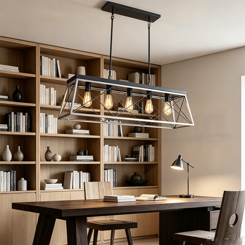 5-Light Linear Island Chandelier