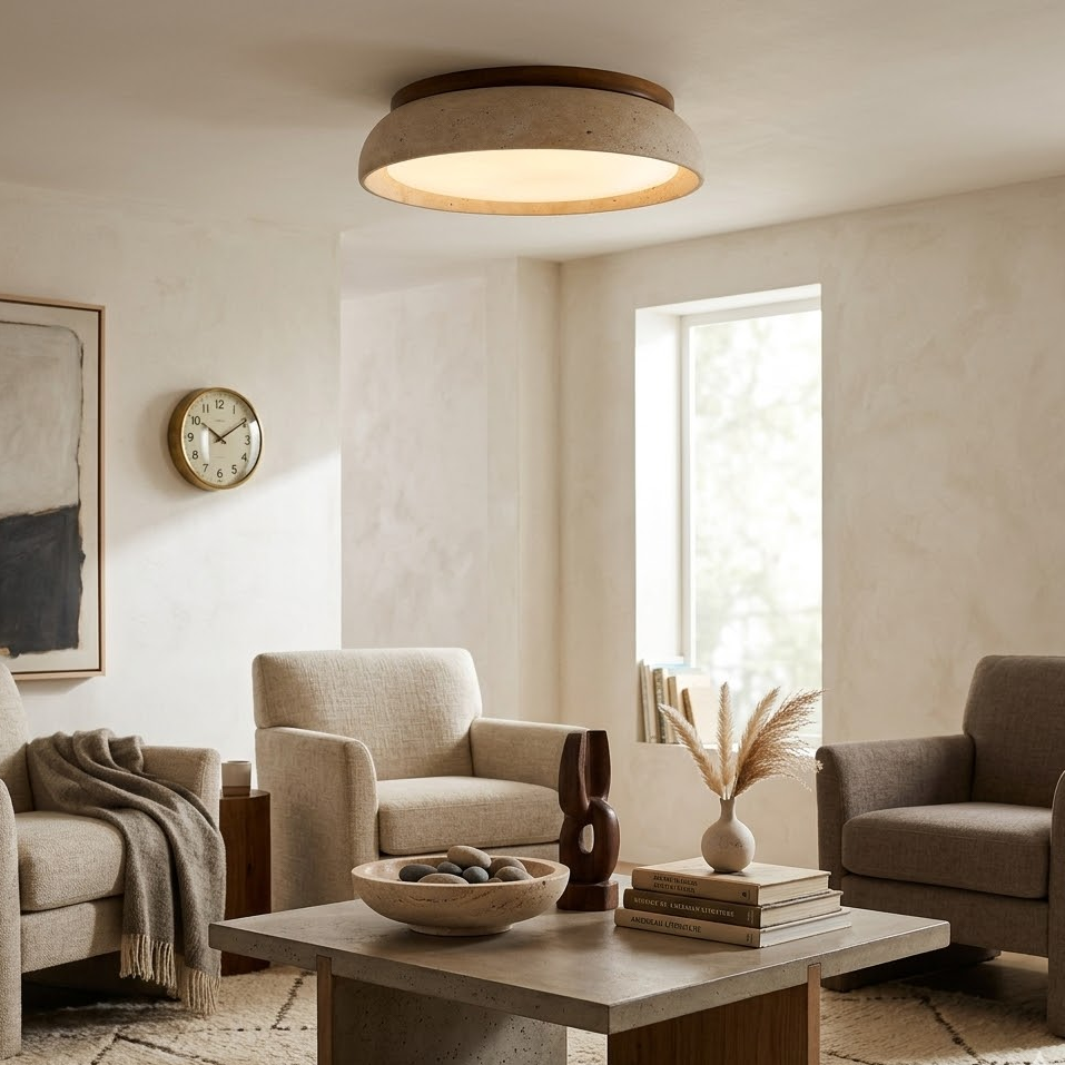 Alora Travertine Ceiling Light
