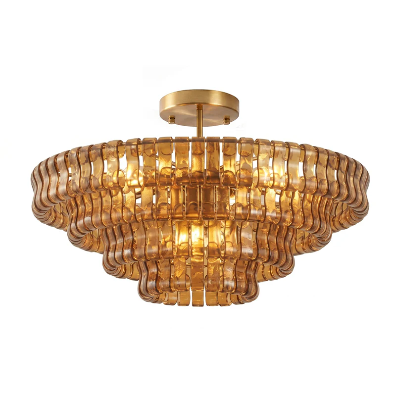 Ribbon Glass Ceiling Light
