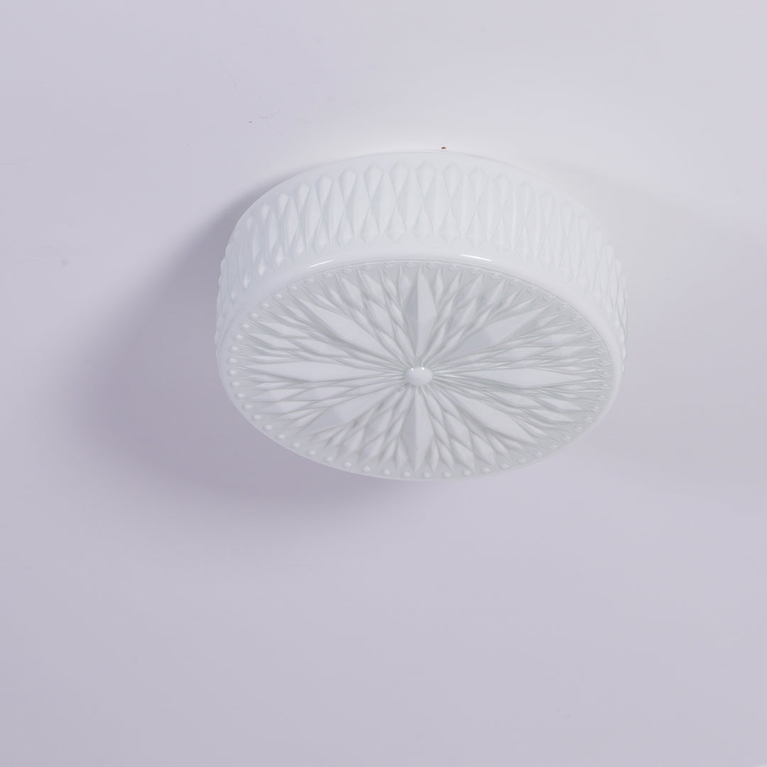 Adler Textured Glass Flush Mount