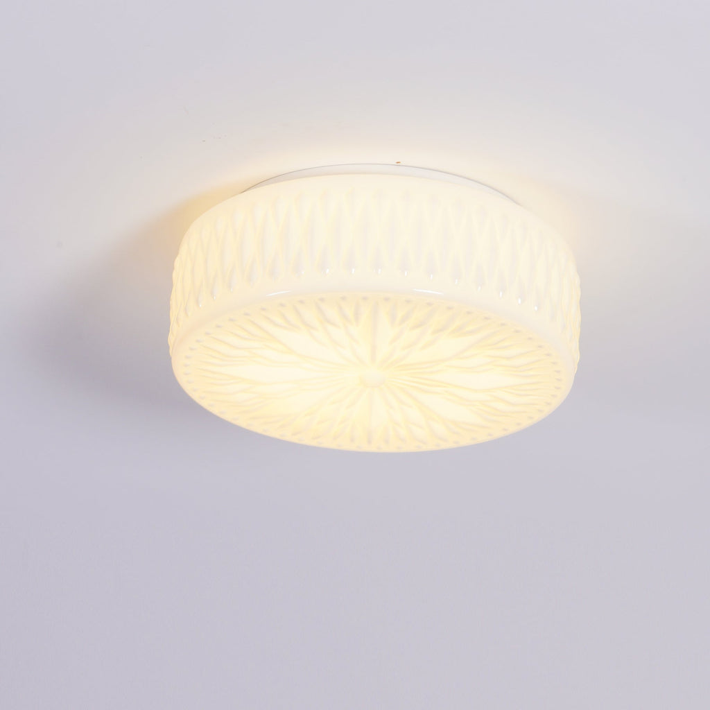 Adler Textured Glass Flush Mount