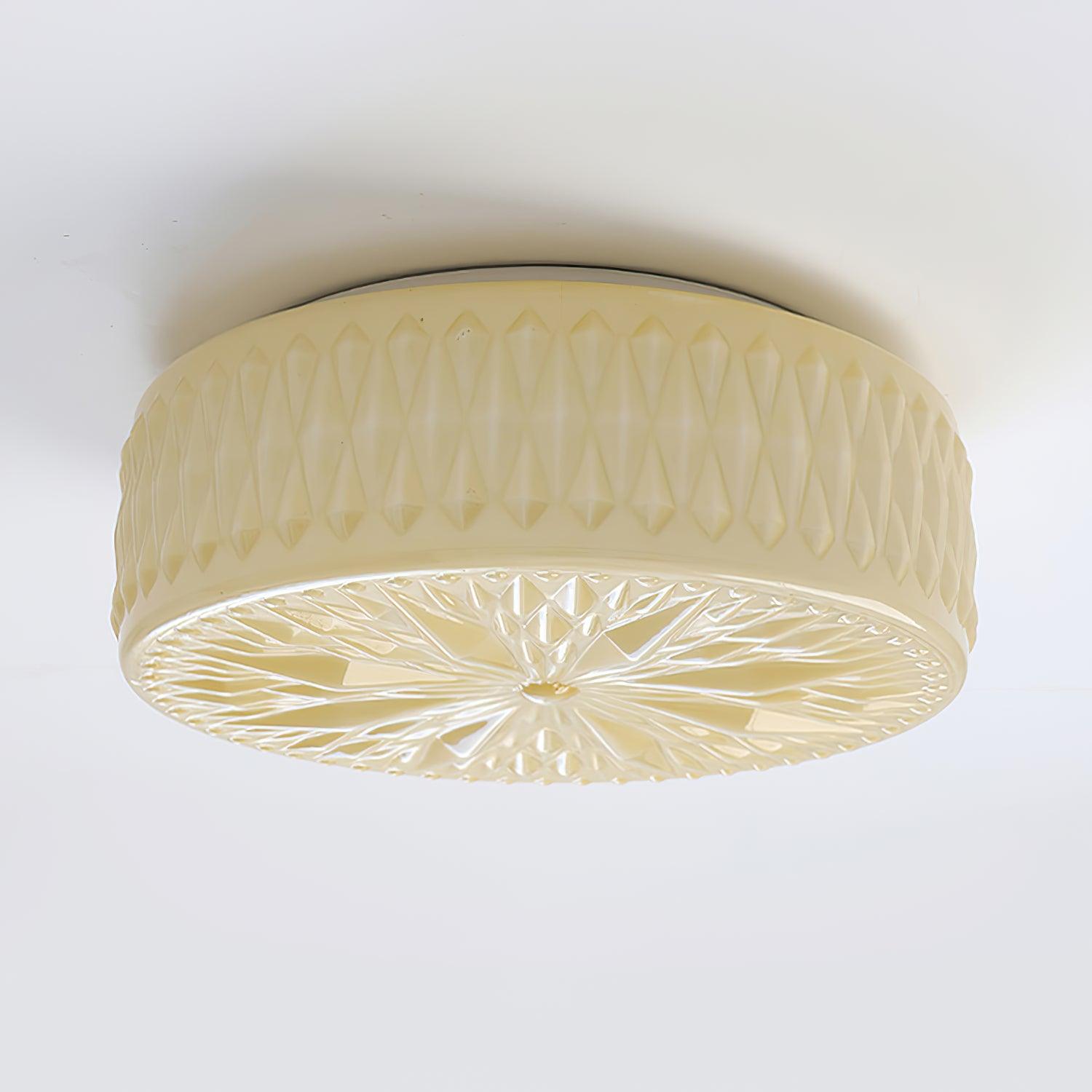Adler Textured Glass Flush Mount