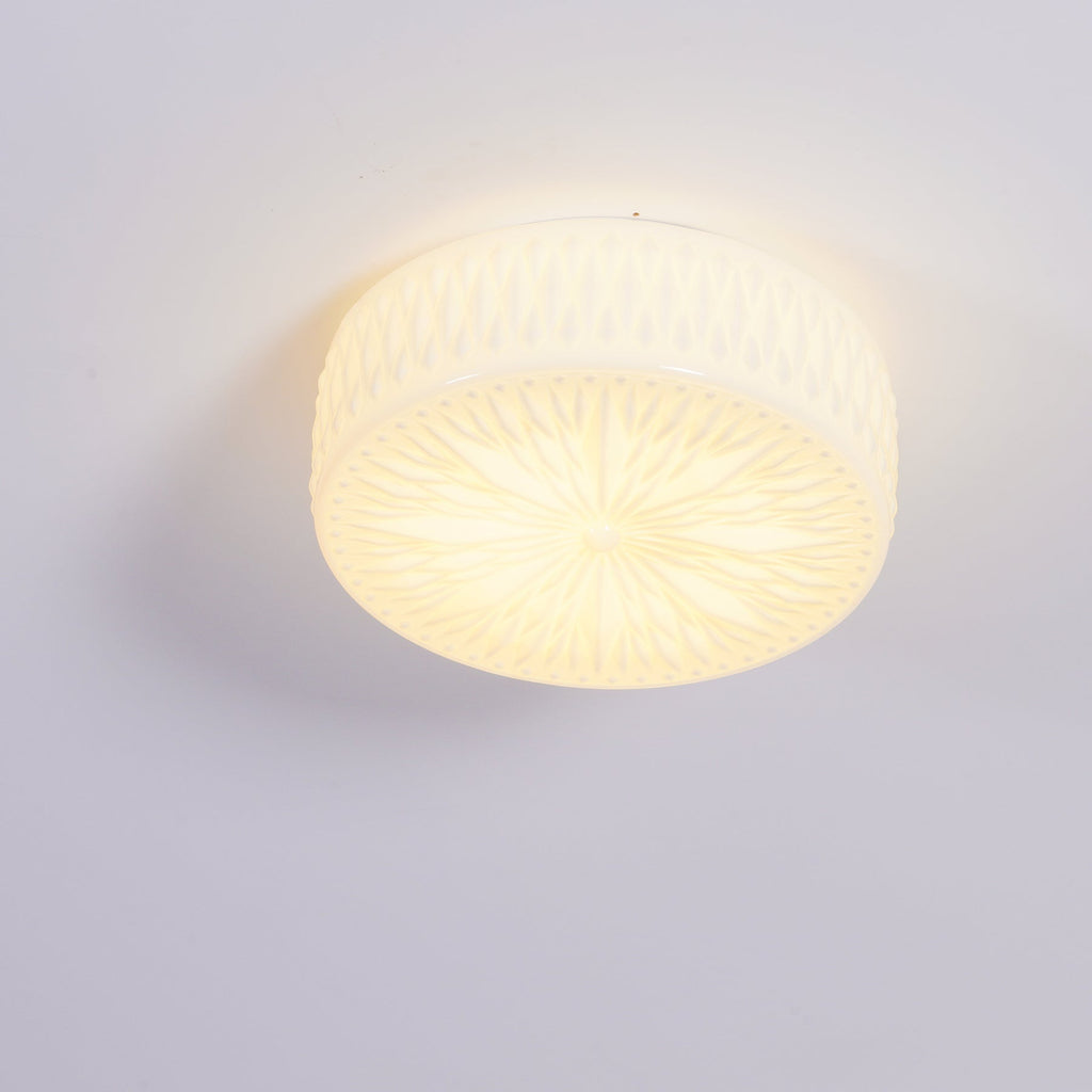 Adler Textured Glass Flush Mount