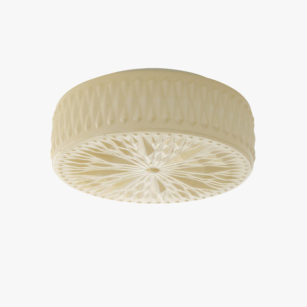 Adler Textured Glass Flush Mount