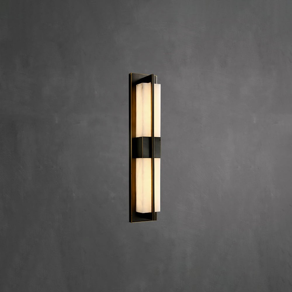 Aero Alabaster Rectangular Sconce
