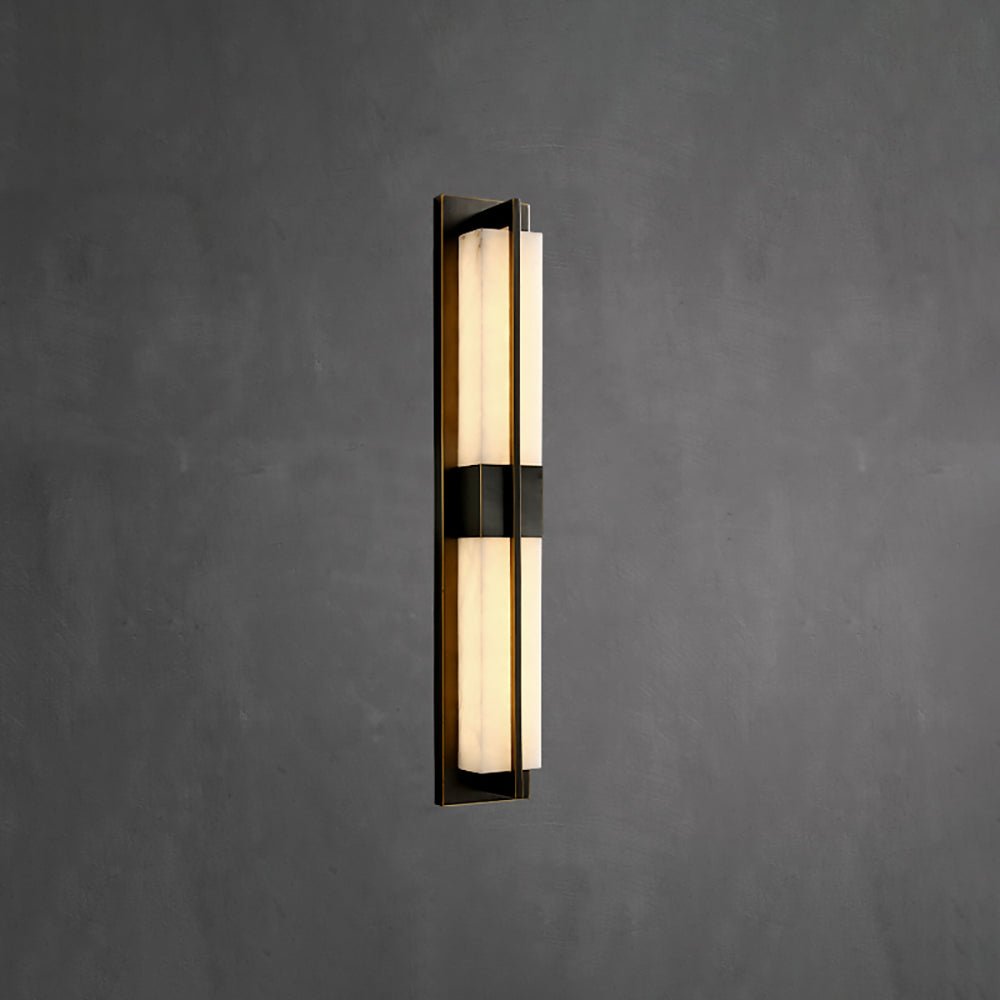 Aero Alabaster Rectangular Sconce
