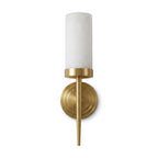Aethel Alabaster Torch Wall Sconce