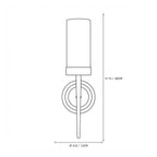 Aethel Alabaster Torch Wall Sconce