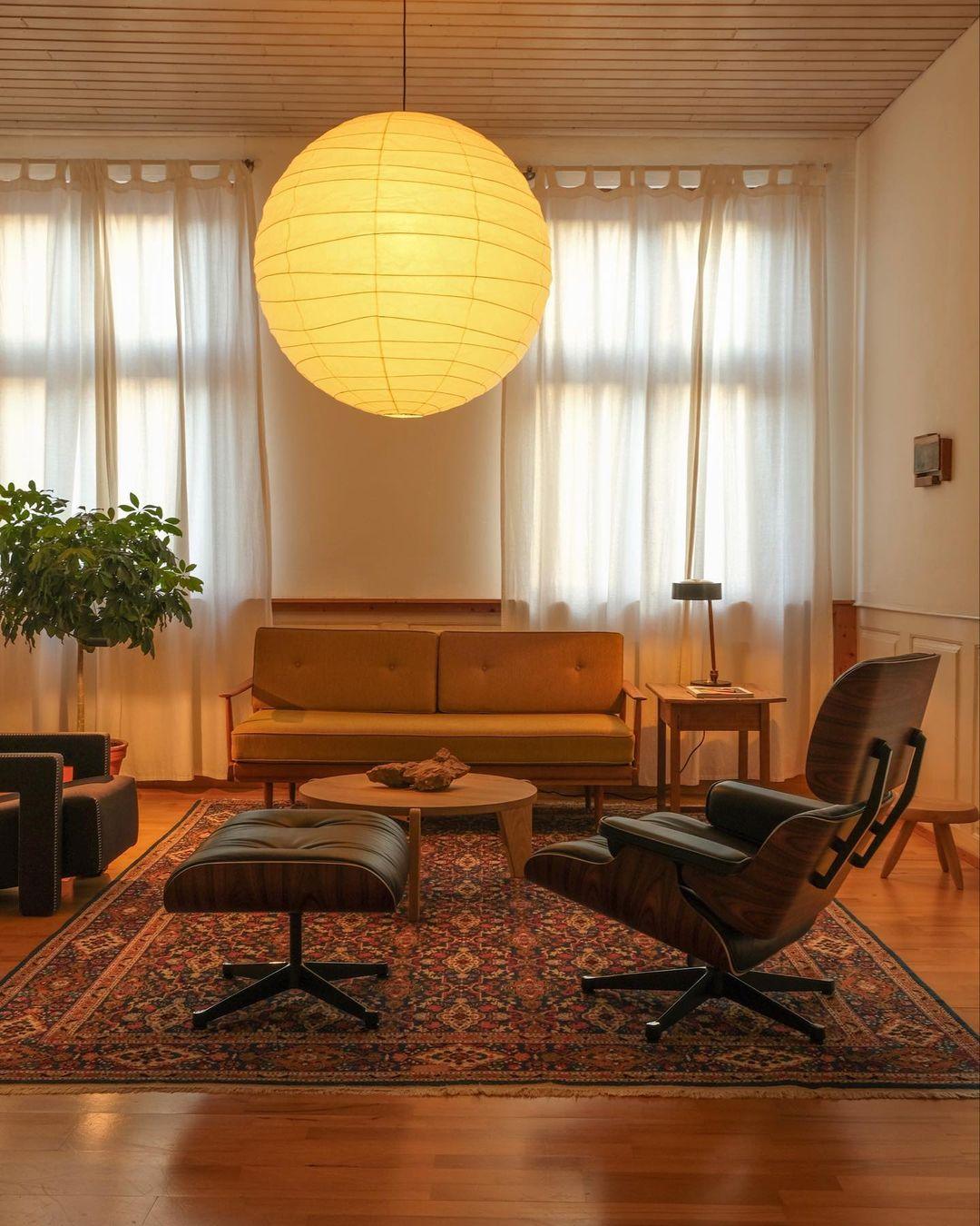 Akari D Series Japanese Paper Pendant Lamp