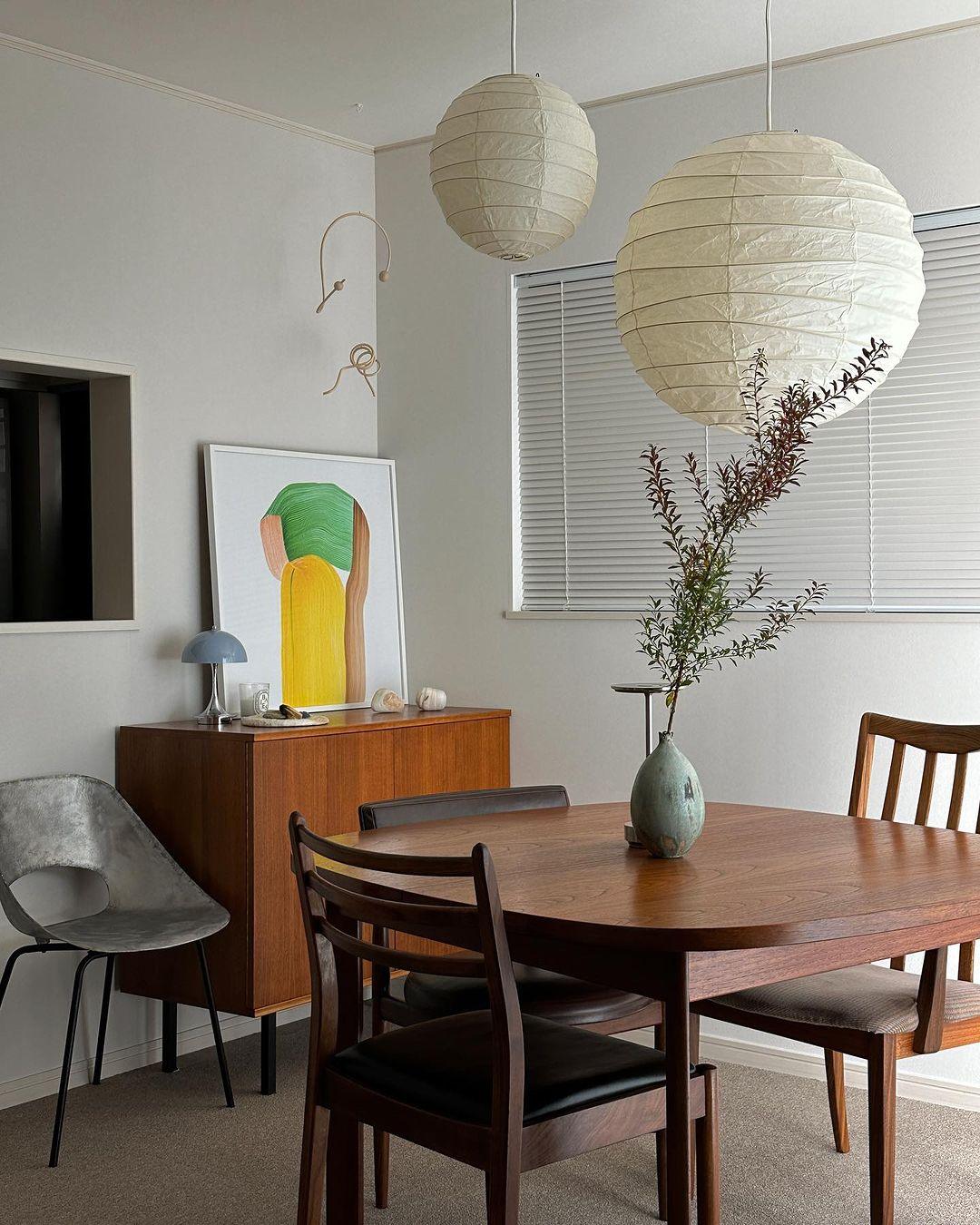 Akari D Series Japanese Paper Pendant Lamp