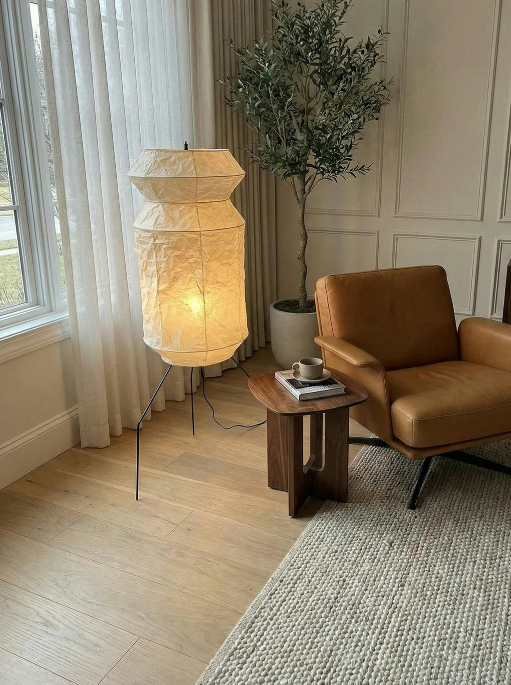 Akari UF3-L6 Paper Floor Lamp