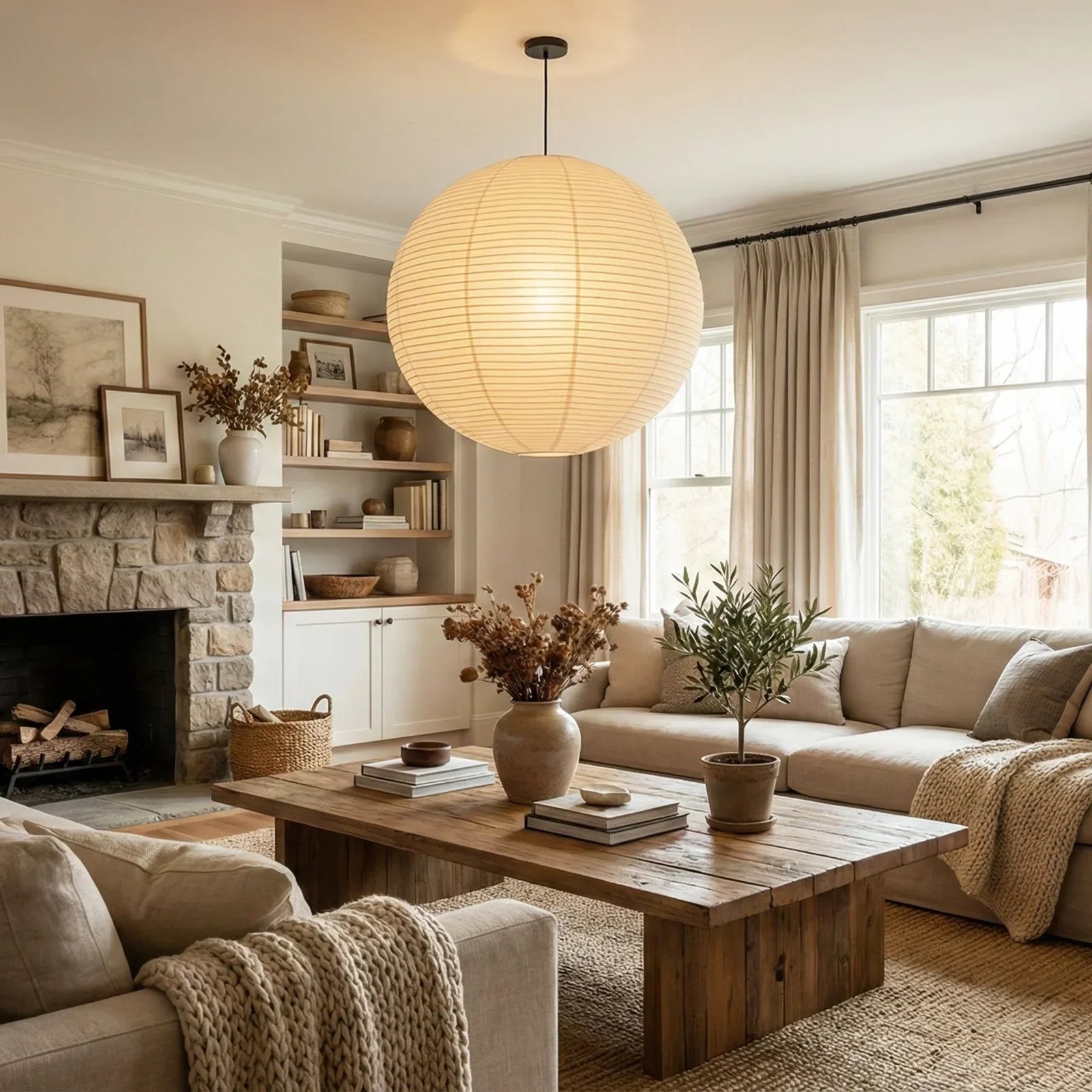 Akari A Paper Pendant Light