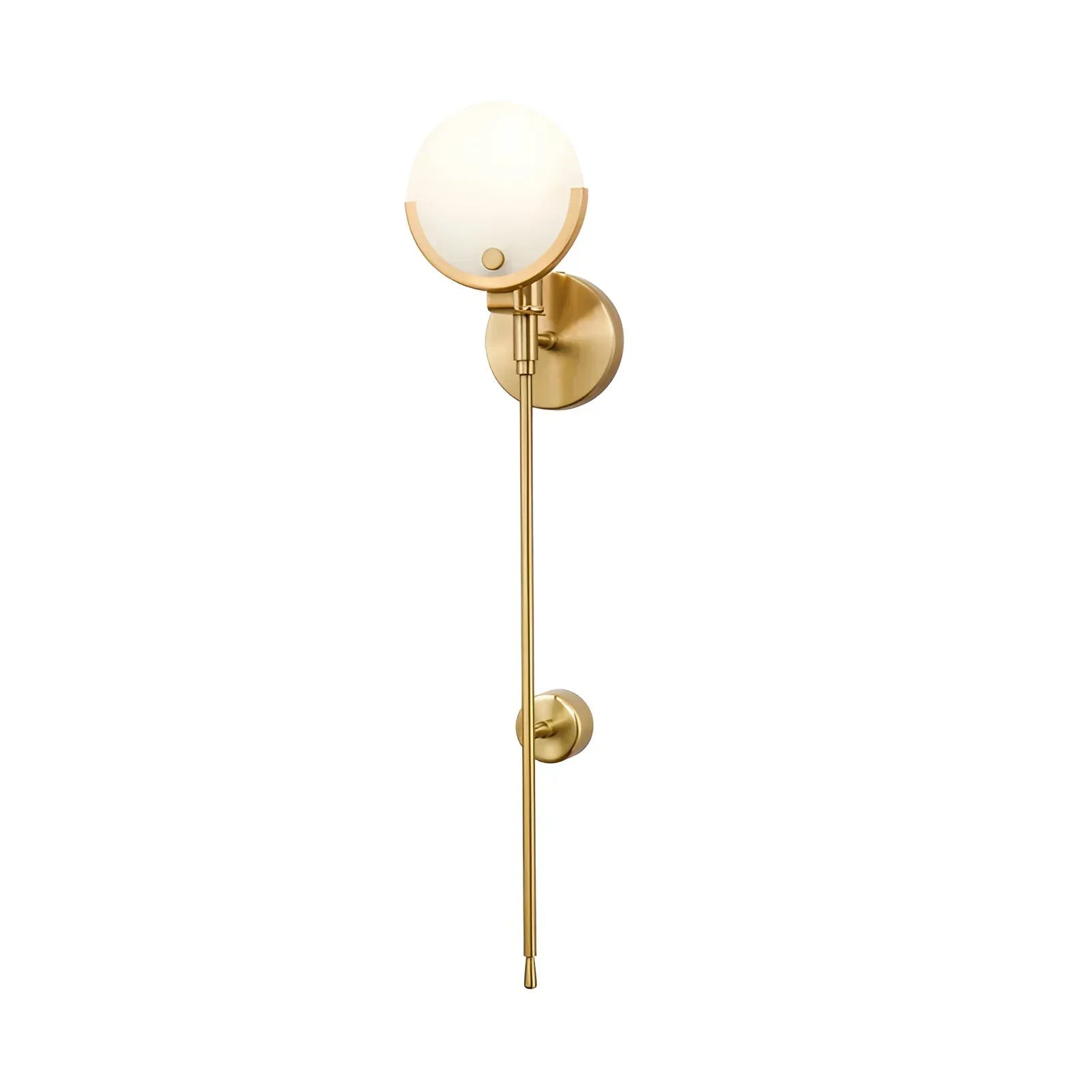 Alabaster-Ava-Messing-Wandleuchte