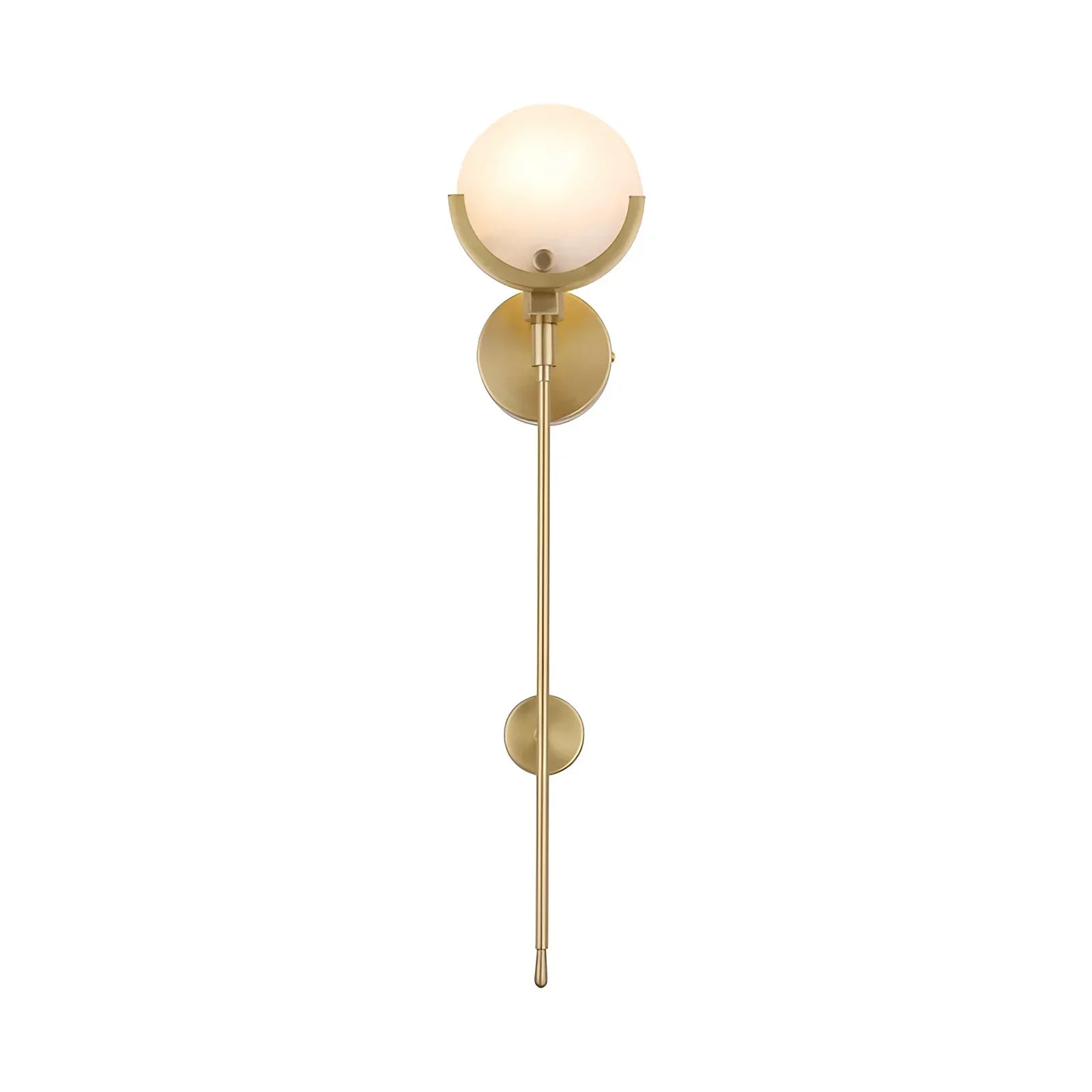 Alabaster-Ava-Messing-Wandleuchte